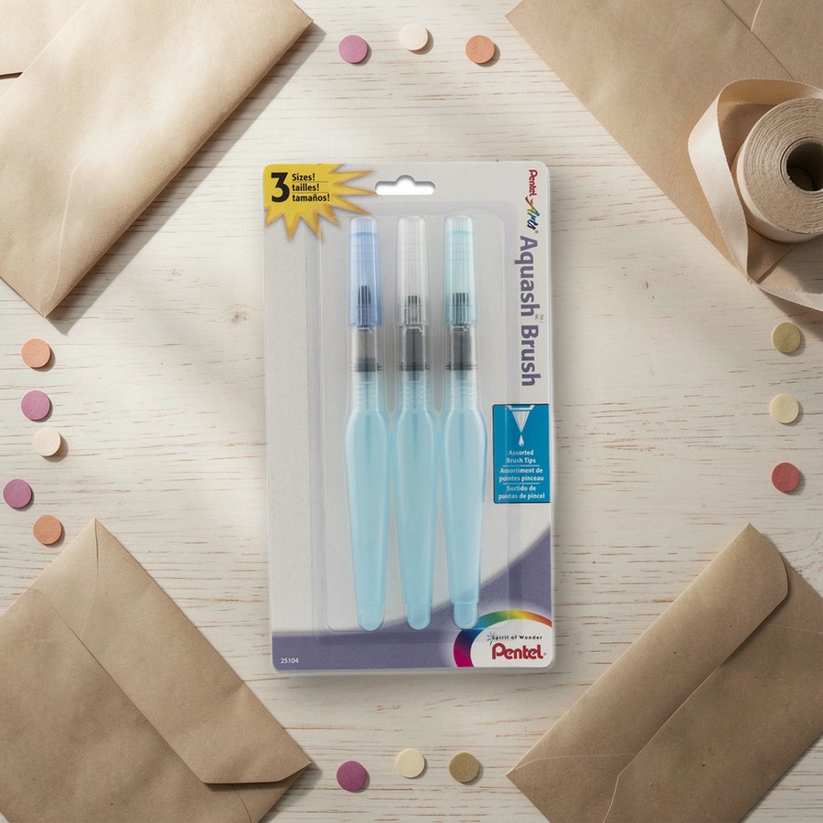 Refillable water brushes