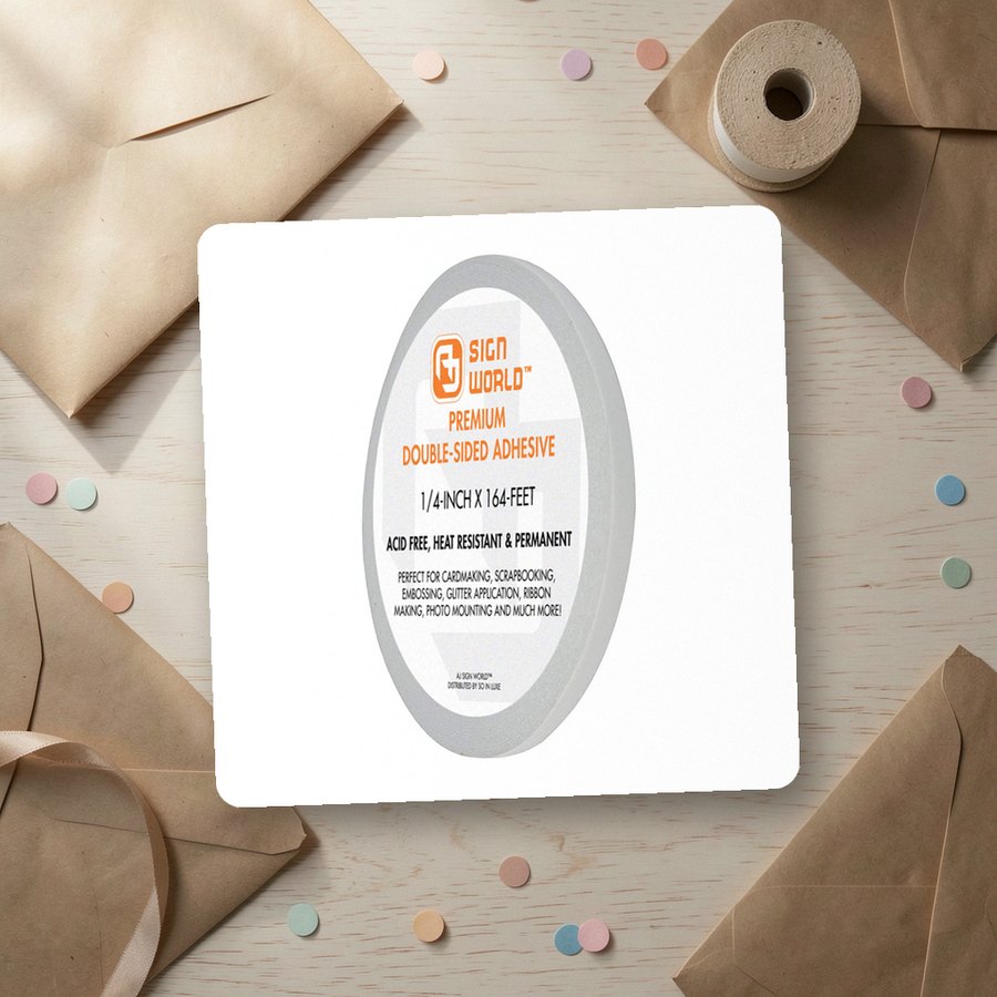 Double-sided tape, 1/4 inch