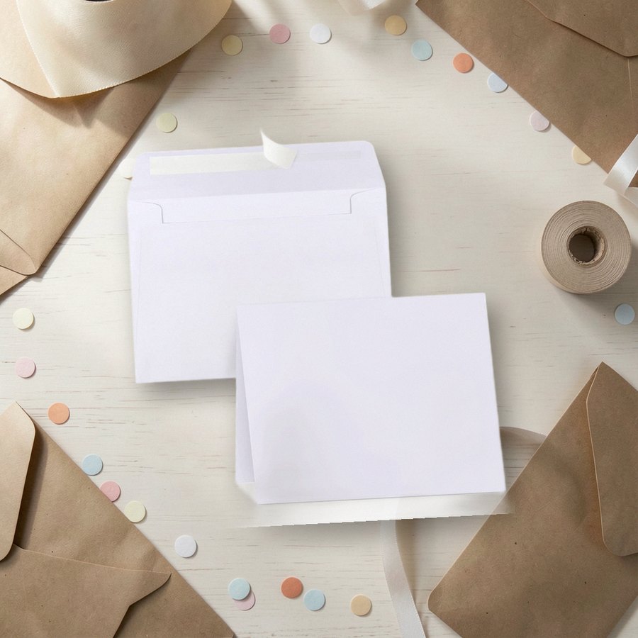 Blank 4 x 6 cards with envelopes