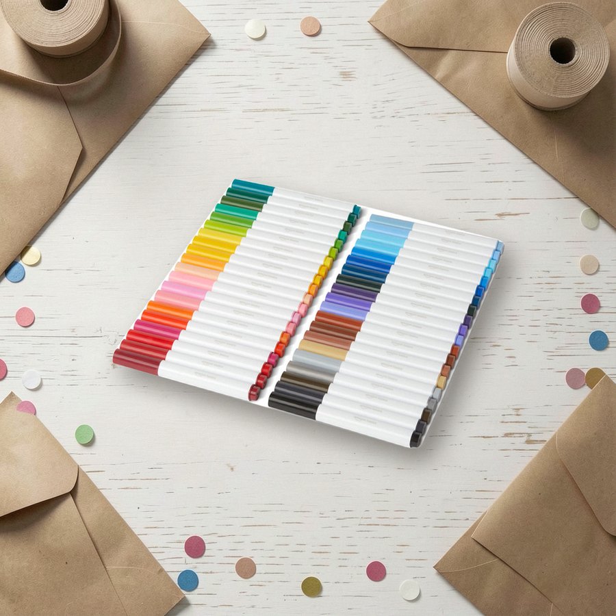 Washable broad-line markers