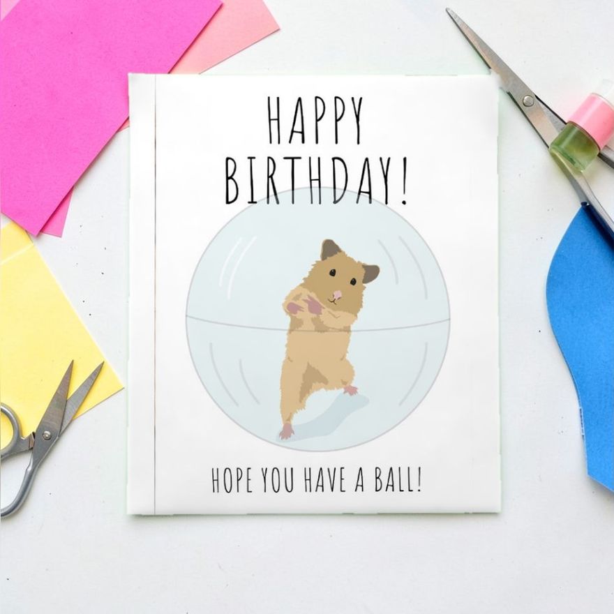 Birthday Card Printable Template Funny