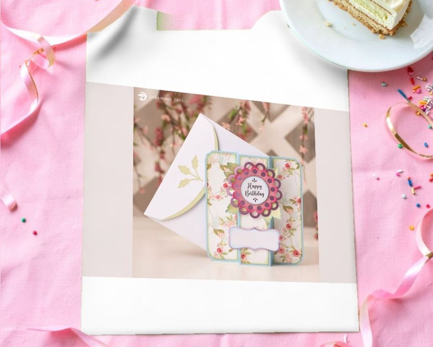 Floral Birthday Card SVG