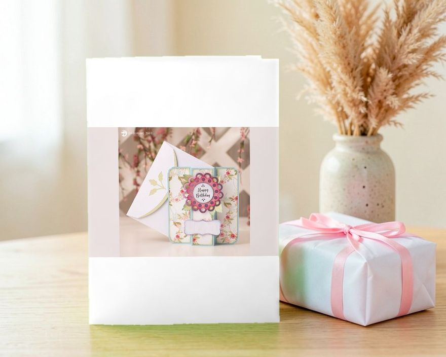 Floral Birthday Card SVG