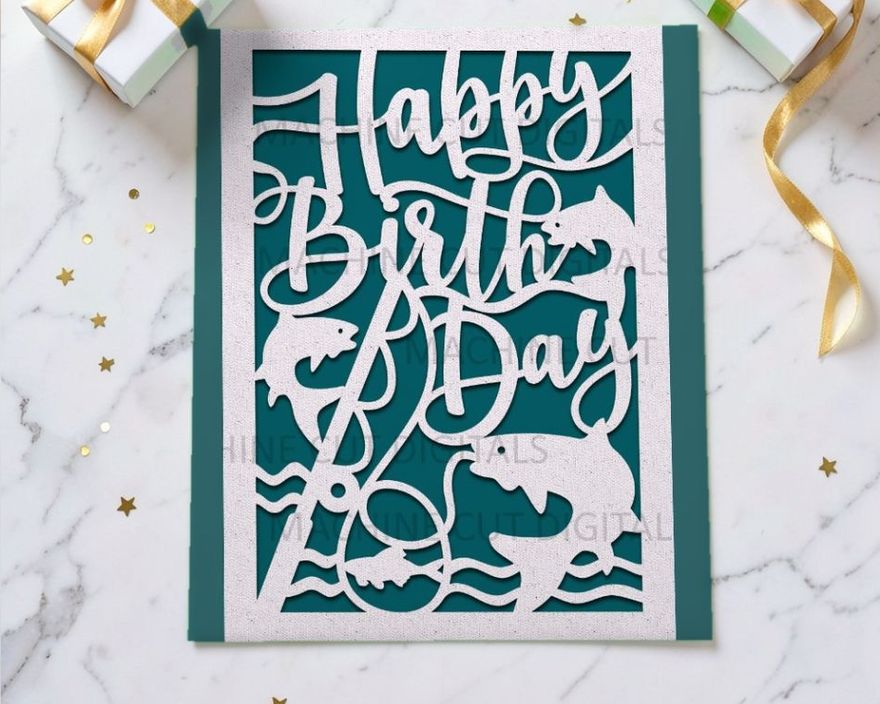 Happy Birthday Card Papercut