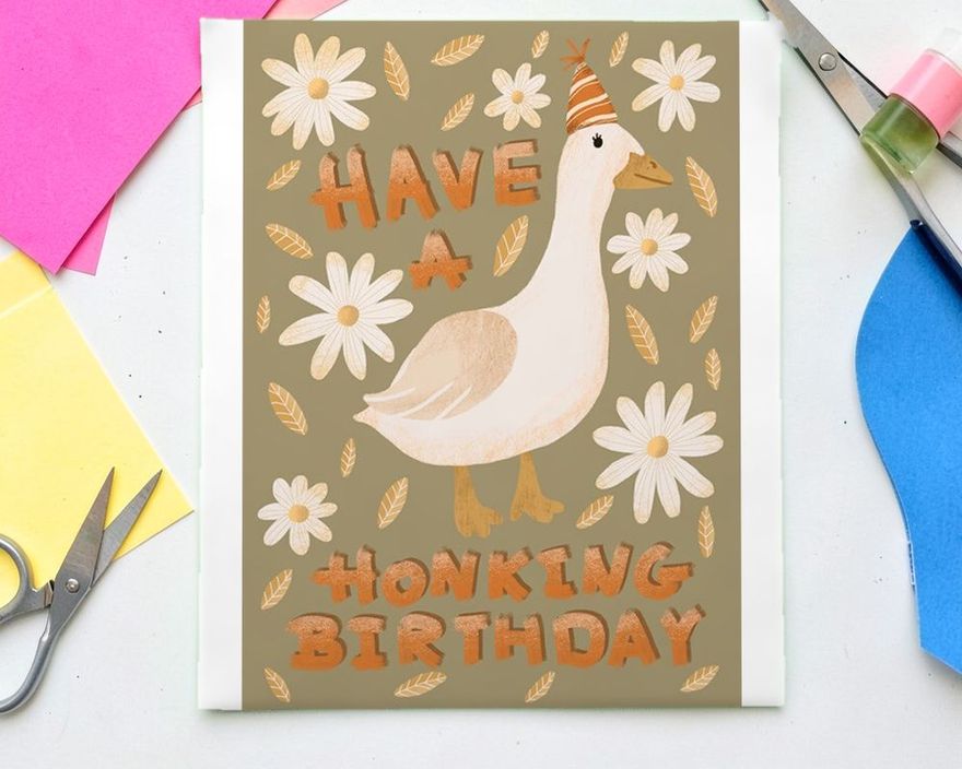Happy Birthday Funny Greeting Card