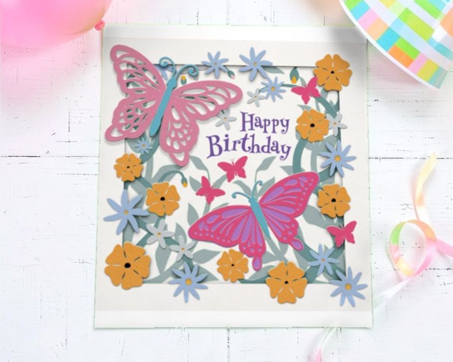 Mother's Day and Birthday Card SVG